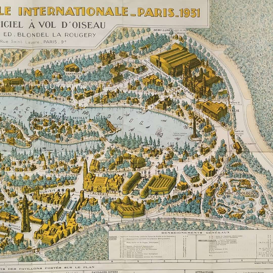 affiche vintage paris exposition coloniale internationale paris 1931 affiche