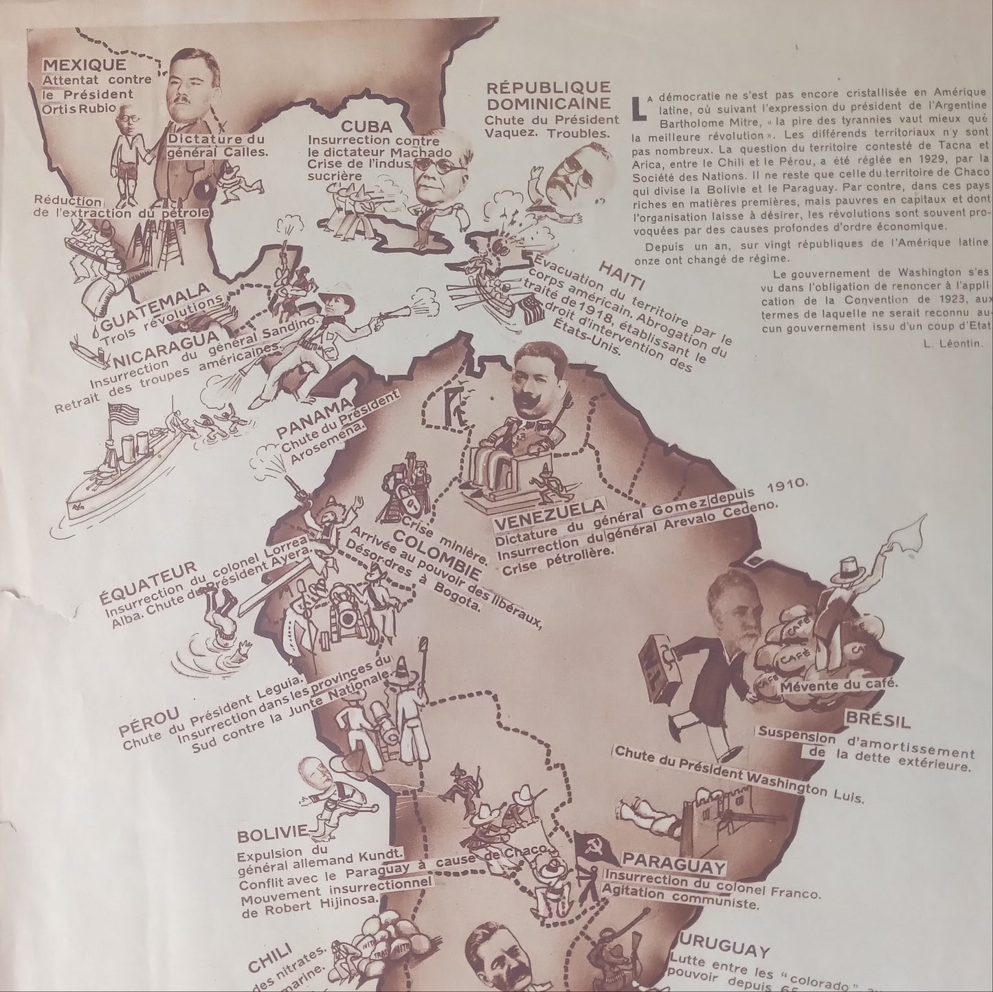 carte Amérique latine et du sud