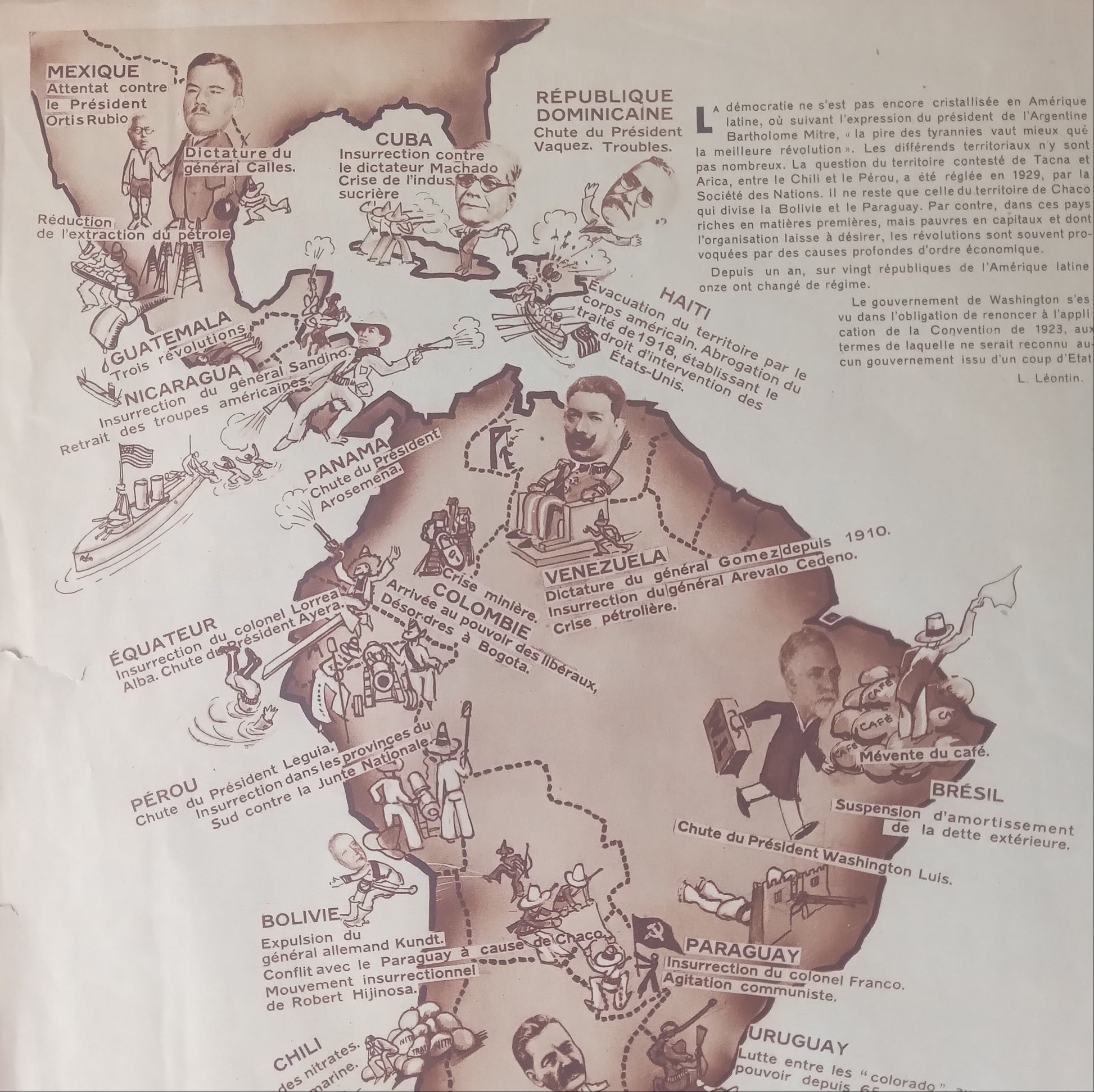 carte Amérique latine et du sud