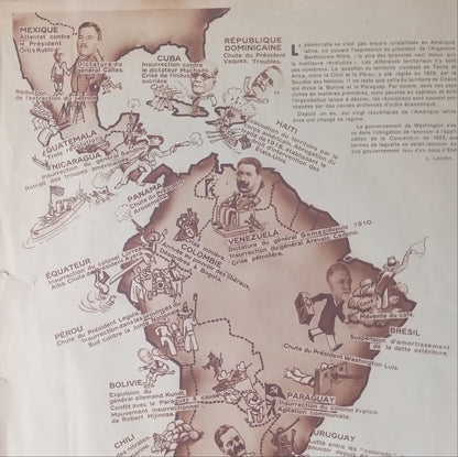 carte Amérique latine et du sud