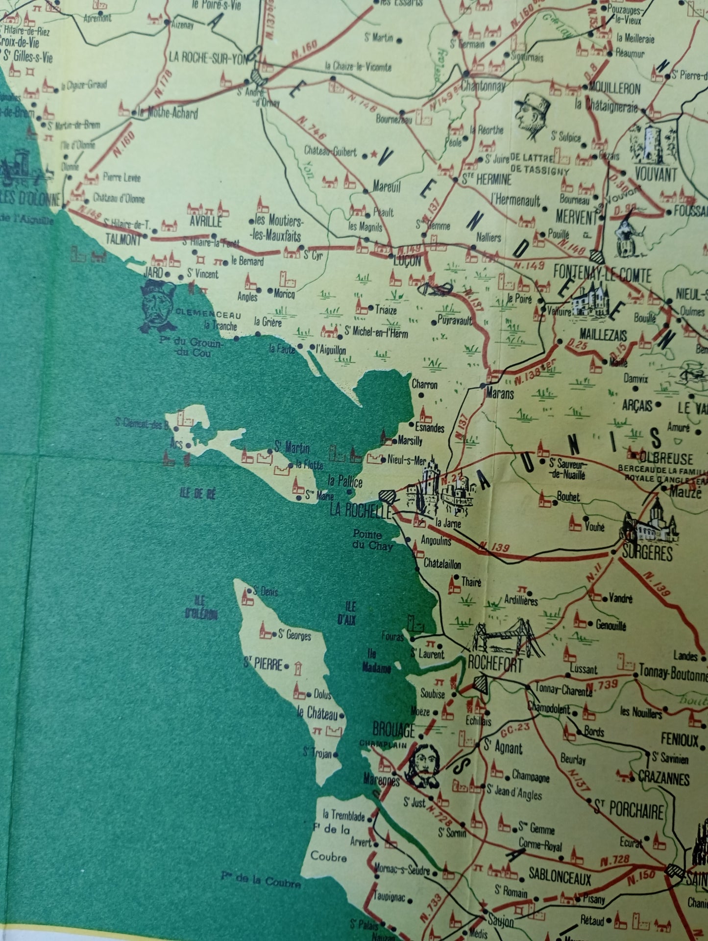 carte ancienne poitou