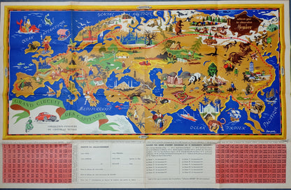 carte europe vintage ancienne 