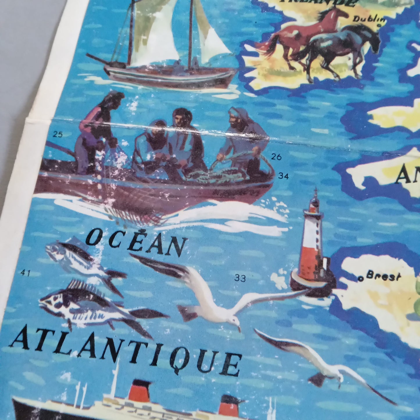 carte europe vintage prior