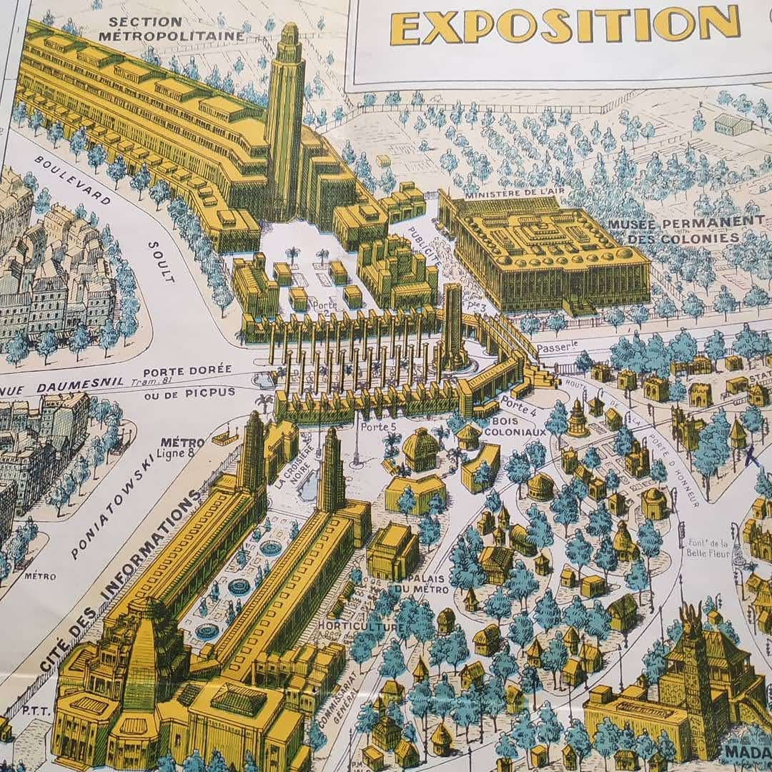 carte exposition coloniale internationale paris 1931