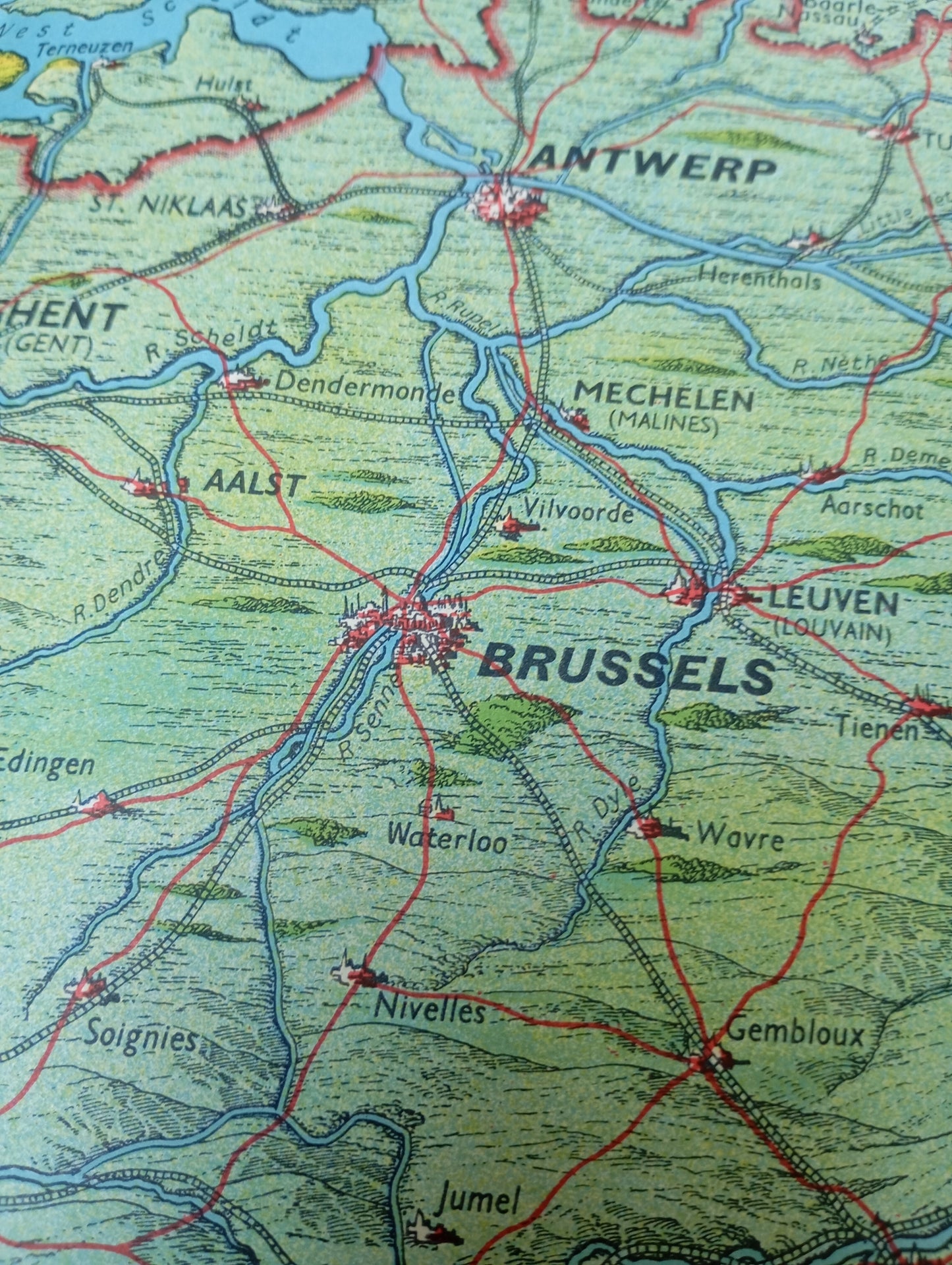 carte front nord et benelux