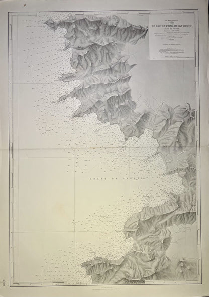 carte geographique ancienne Golfe Sagone Corse