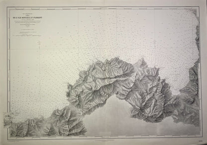 carte geographique ancienne Ile Rousse Saint-Florent