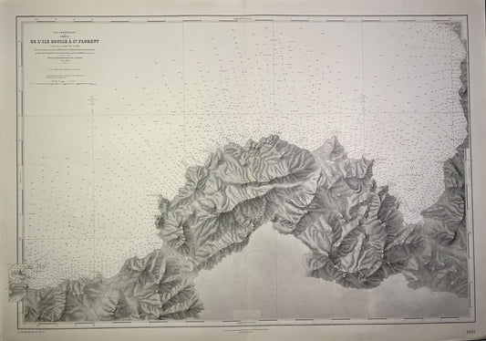 carte geographique ancienne Ile Rousse Saint-Florent