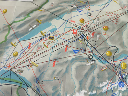 carte picturale de l'aviation suisse