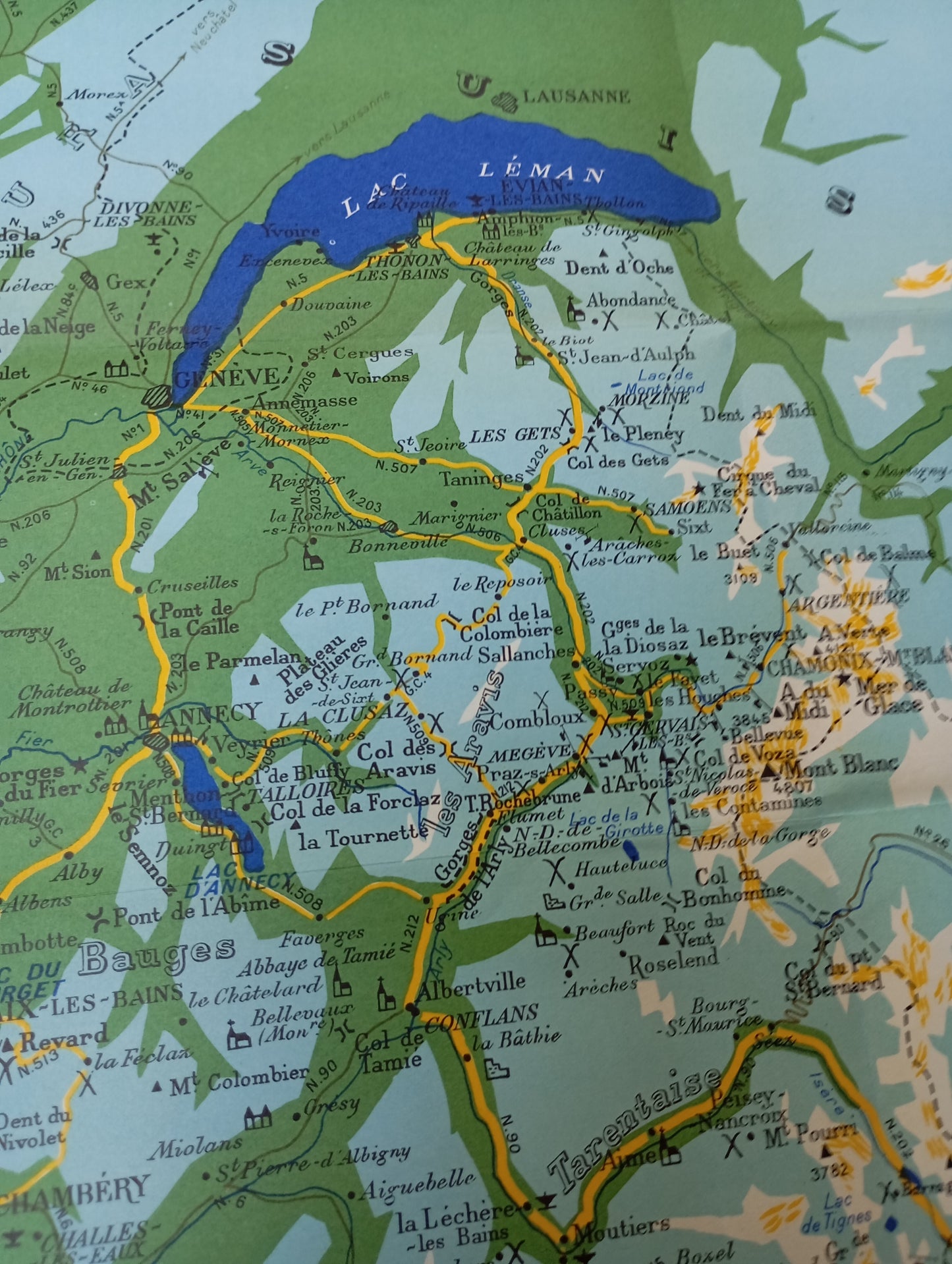 carte touristique alpes