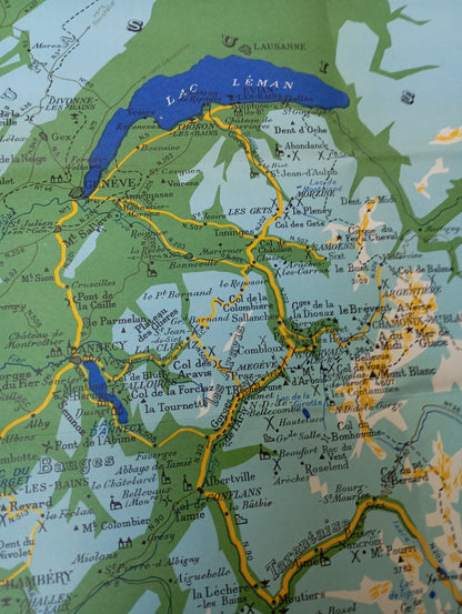 carte touristique alpes