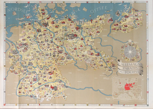 carte vintage allemagne