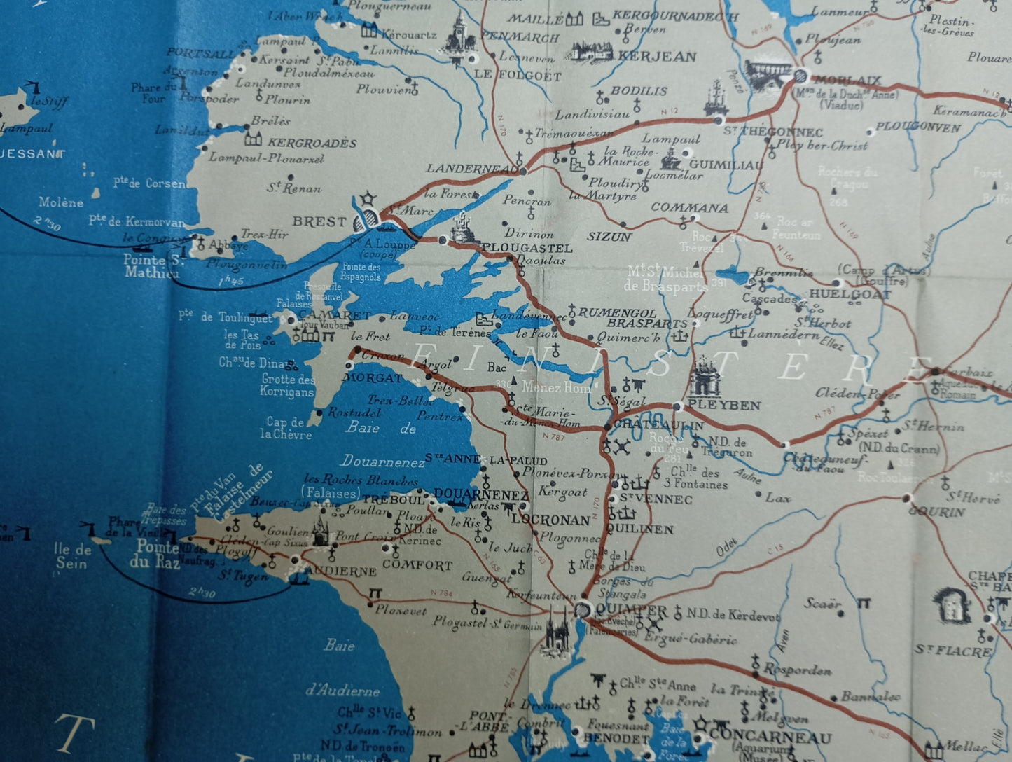 carte vintage bretagne