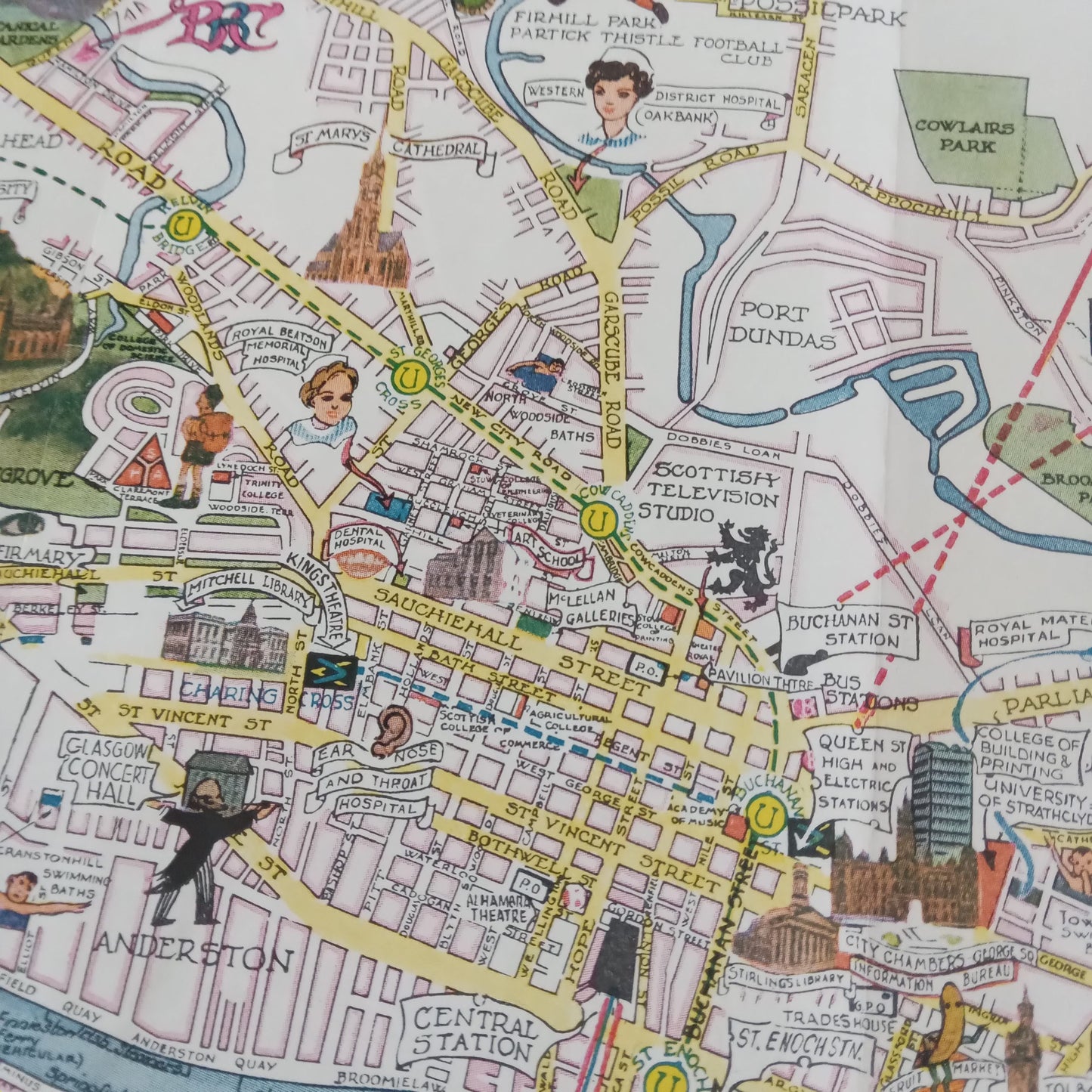 carte vintage glasgow