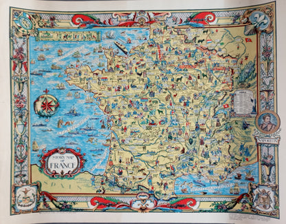 carte vintage histoire france