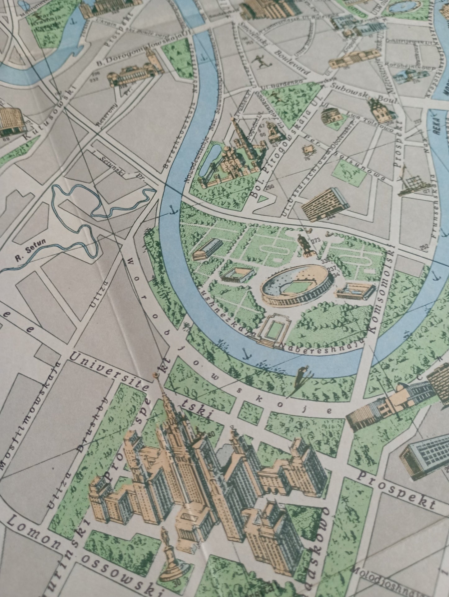 carte vintage moscou