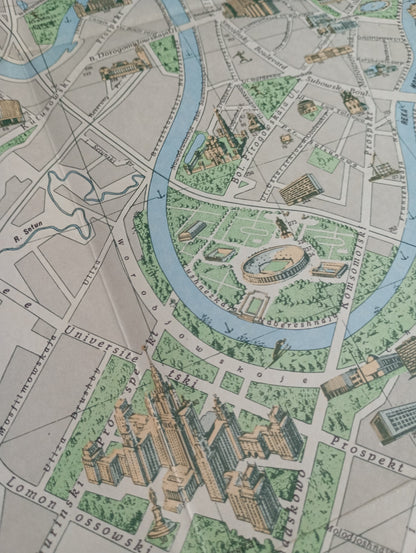 carte vintage moscou