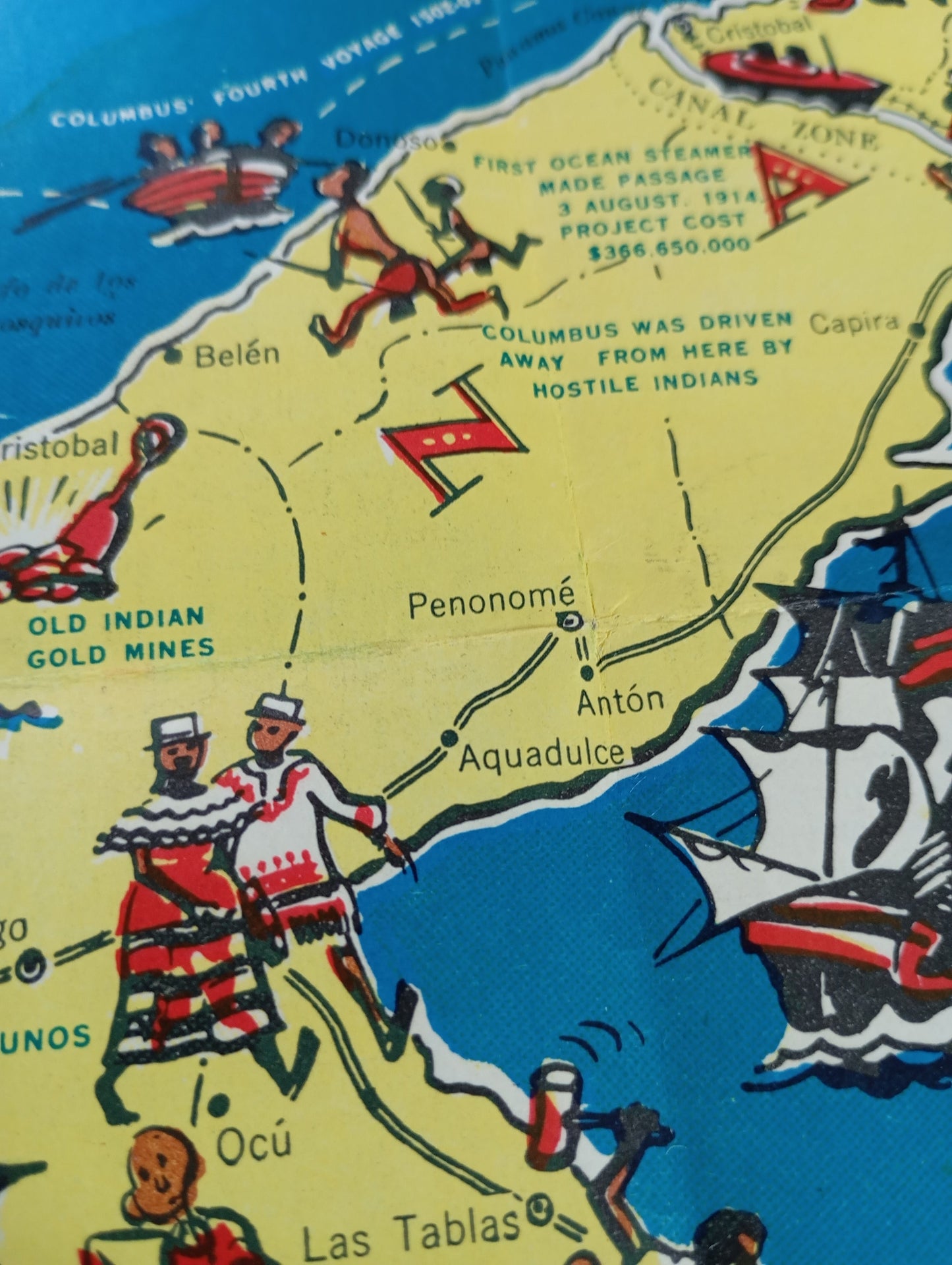 carte vintage panama