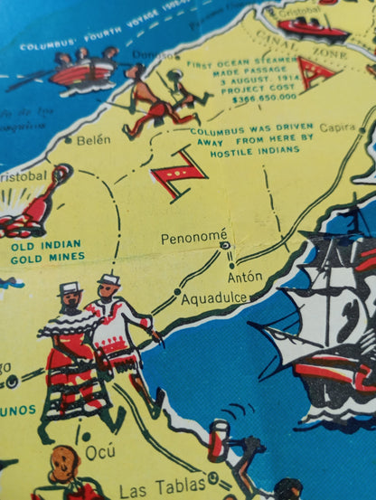 carte vintage panama