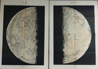 double affiche vintage lune 