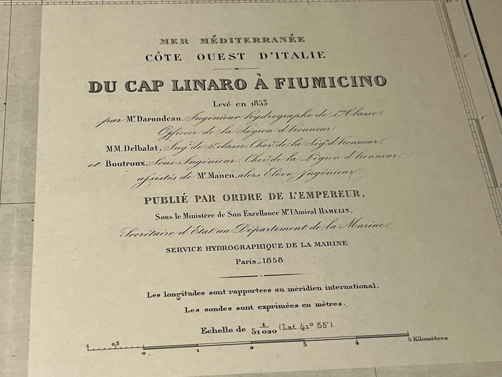 mappa antica linaro fiumicino