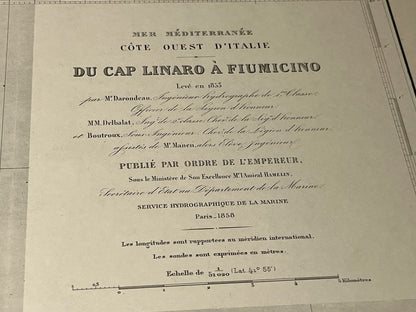 mappa antica linaro fiumicino