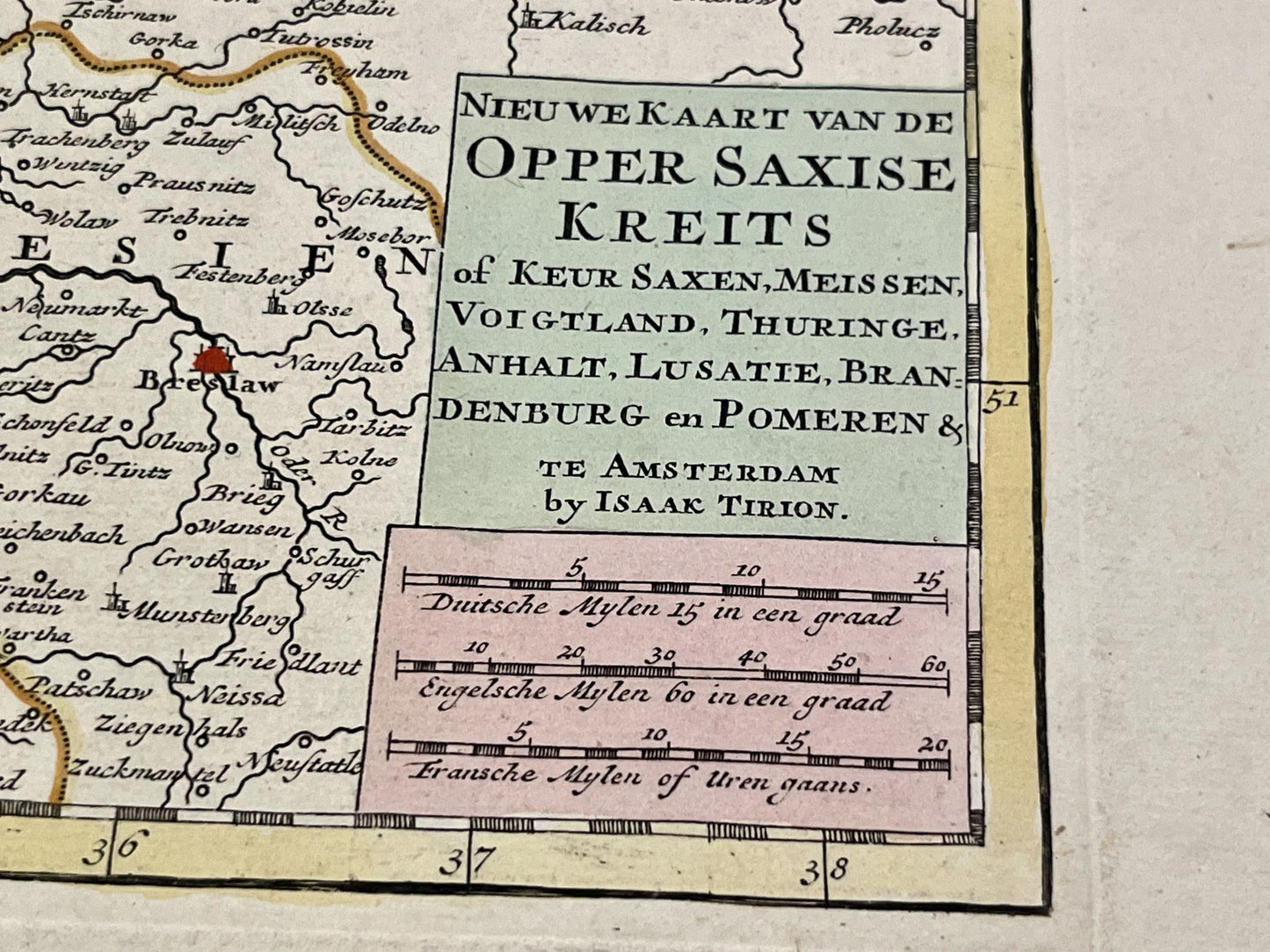 nieuwekaart van de opper saxise kreits