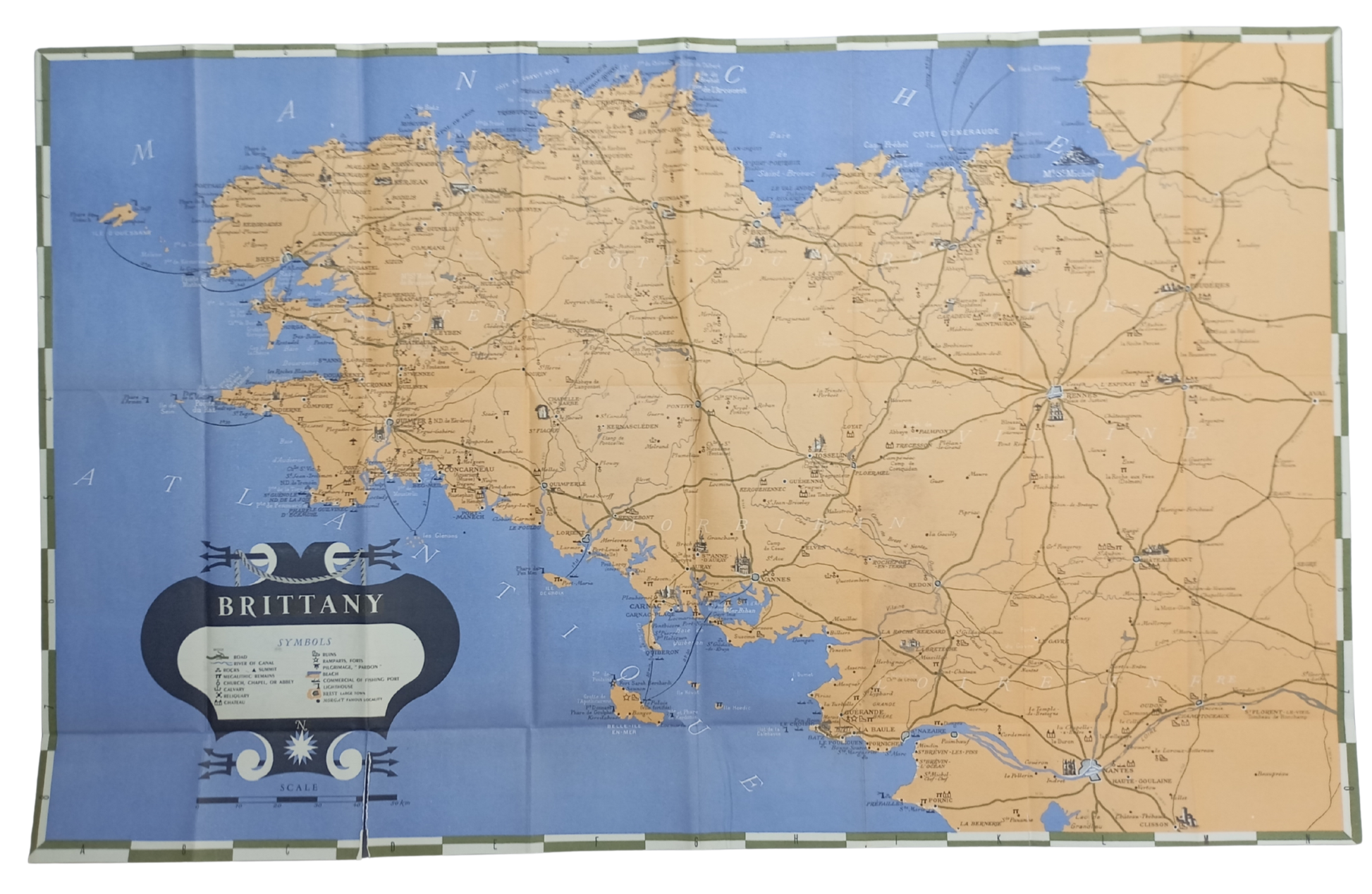 old map brittany