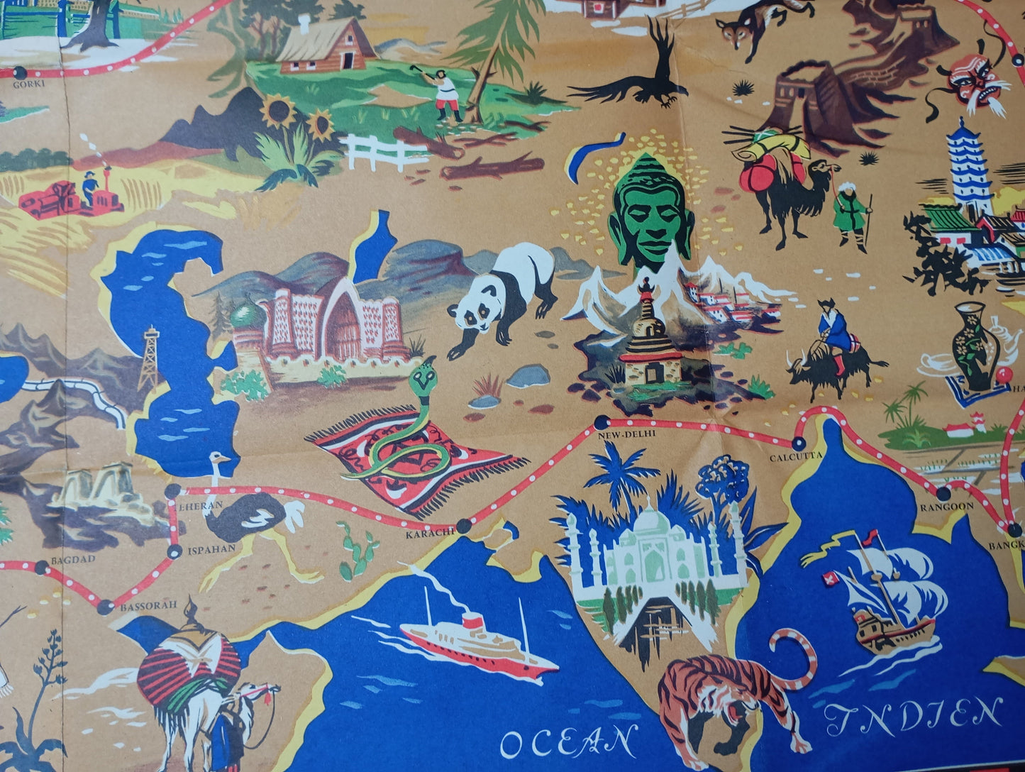 old map europe panda