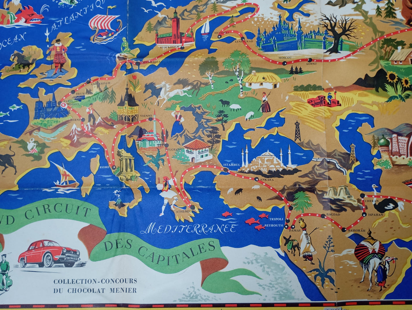 old map menier europe