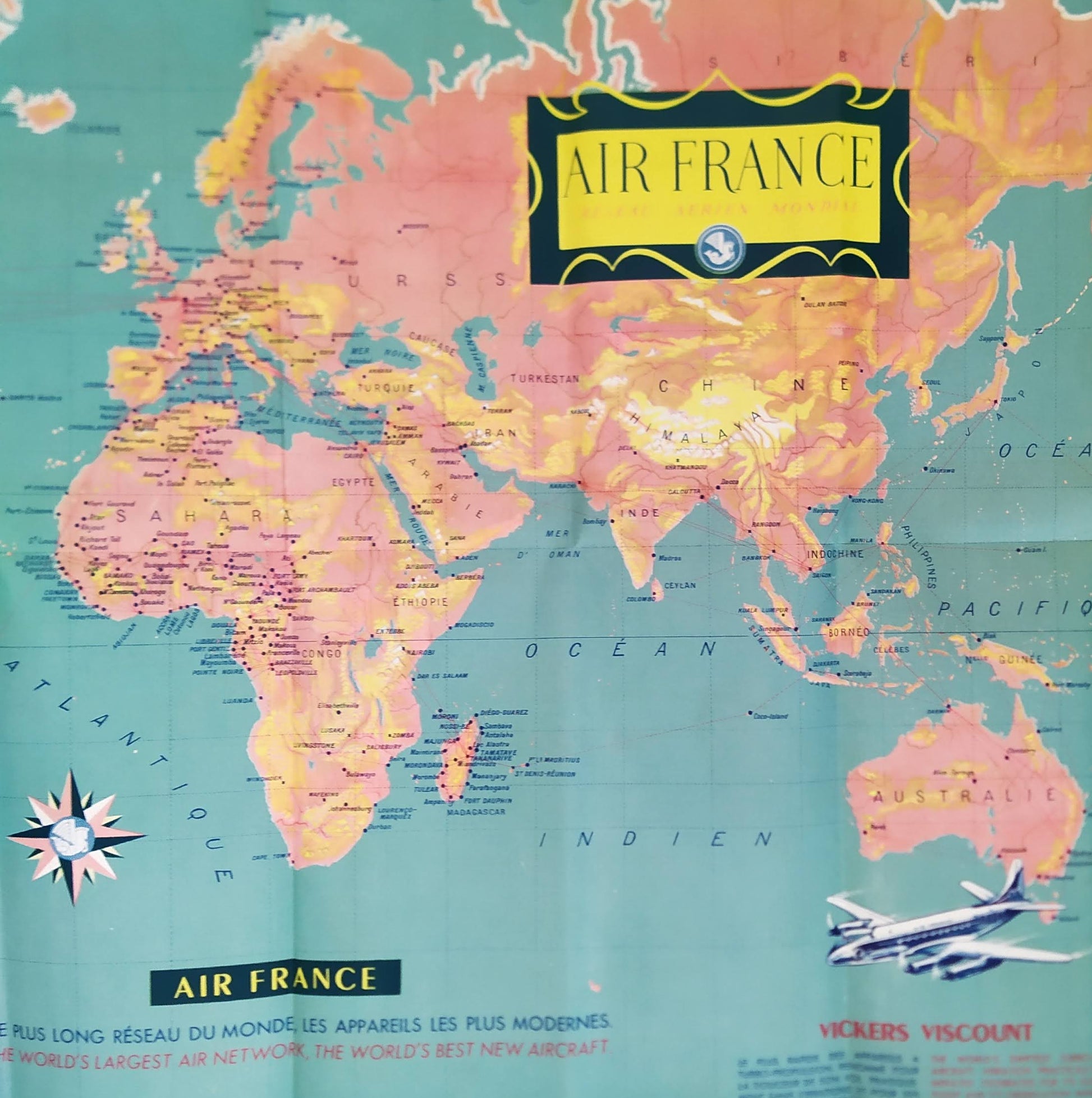 Carte scolaire d'air France 