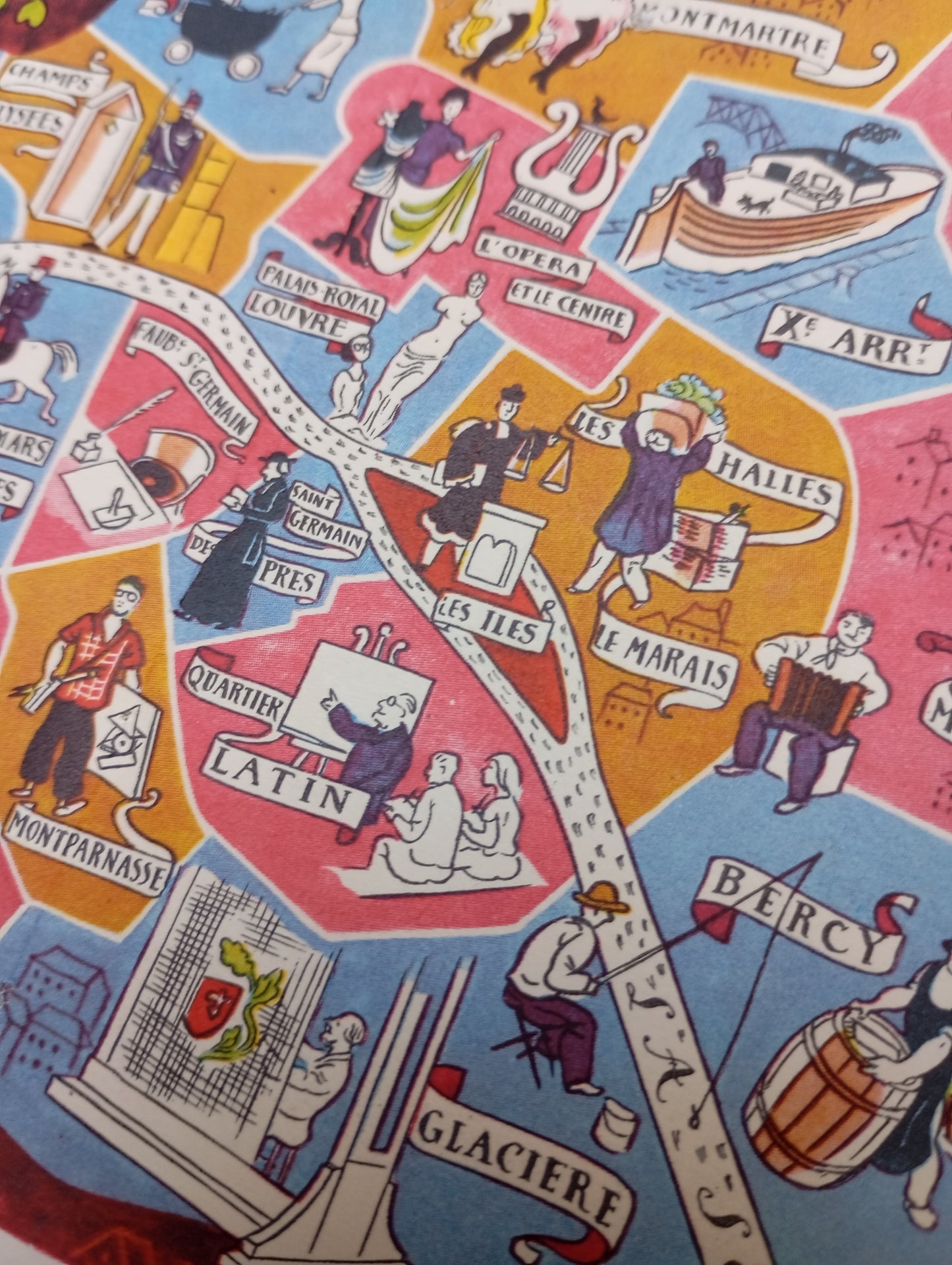 petite carte ancienne Paris Lucien Boucher