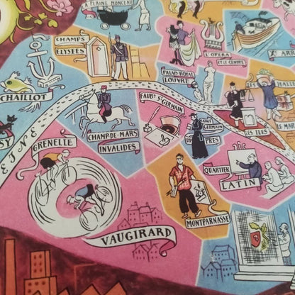 petite carte vintage Paris Lucien Boucher