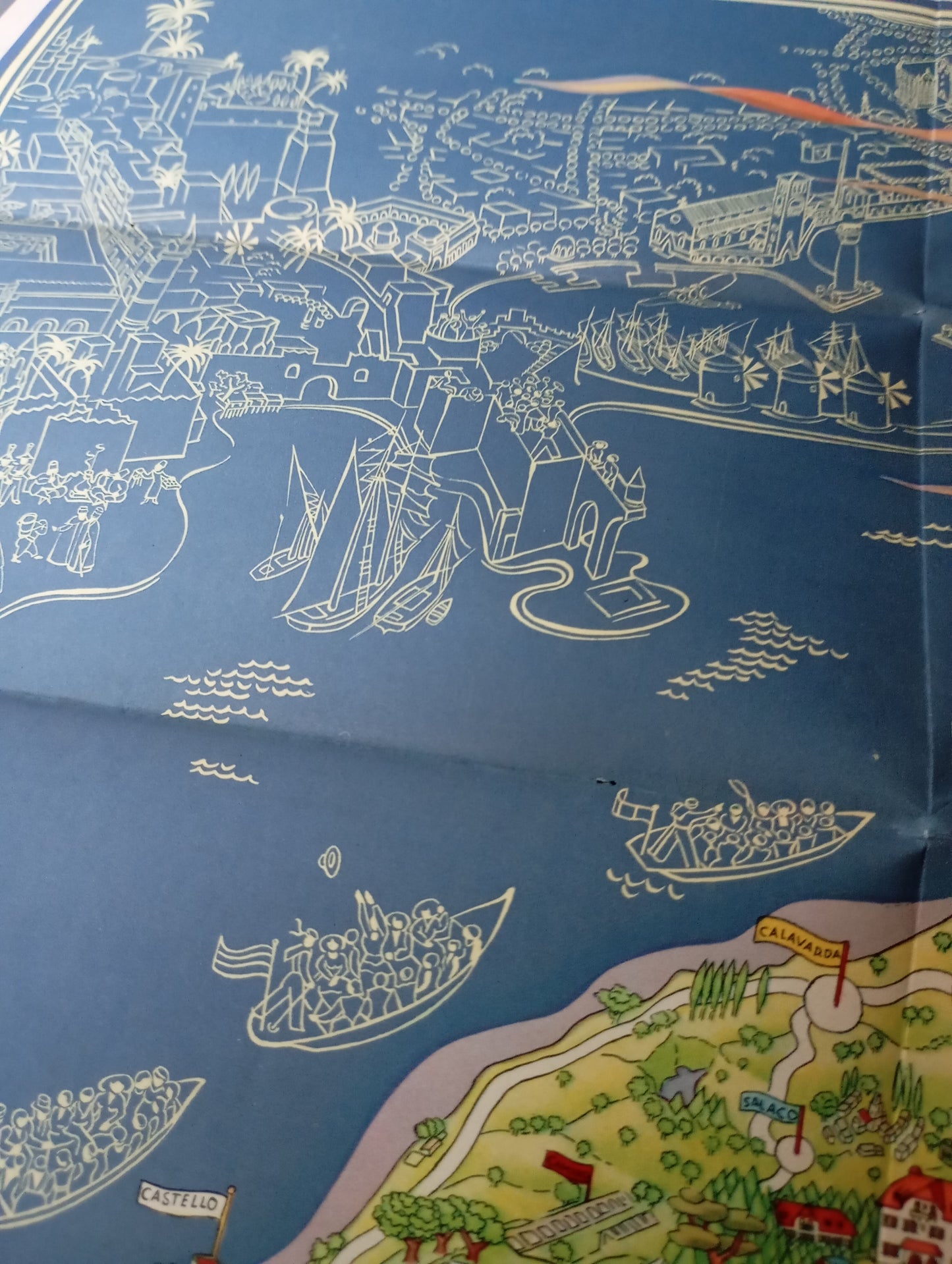 plan carte vintage rhodes