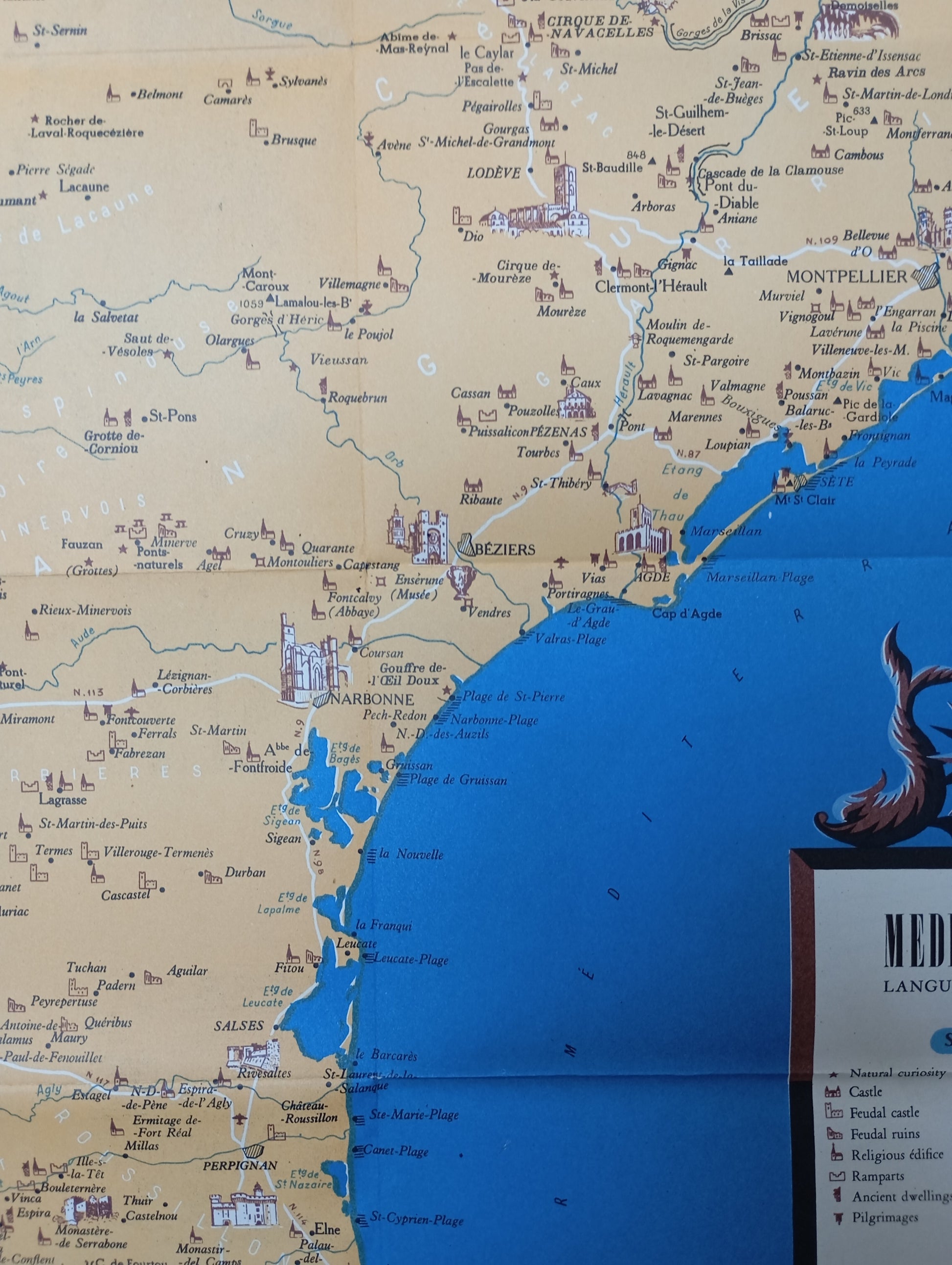 plan vintage Languedoc-Roussillon