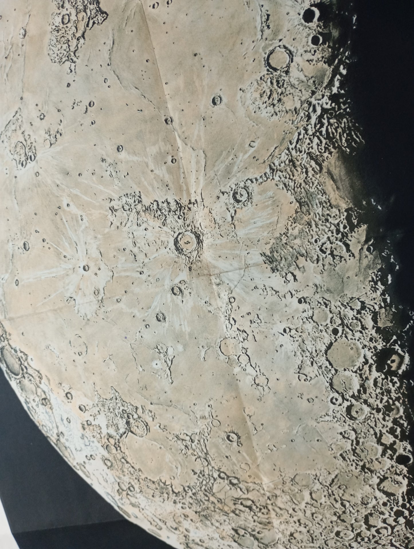 plan vintage de la Lune retro