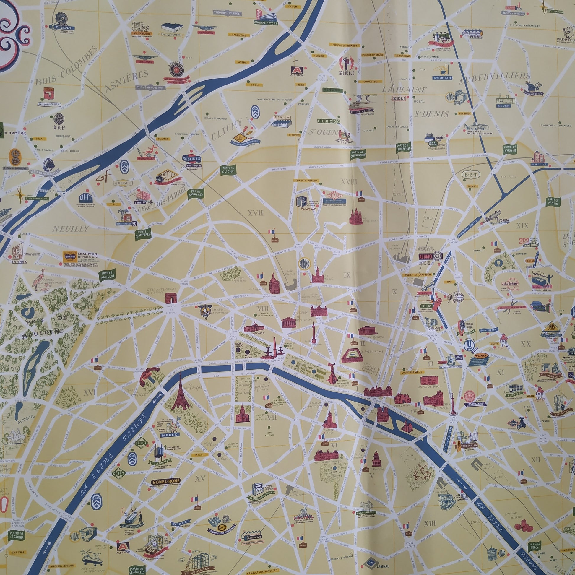 plan vintage et retro paris