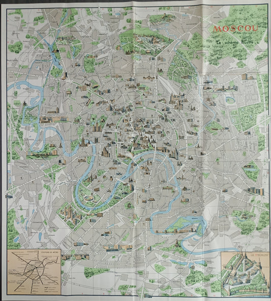 plan vintage moscou monumental
