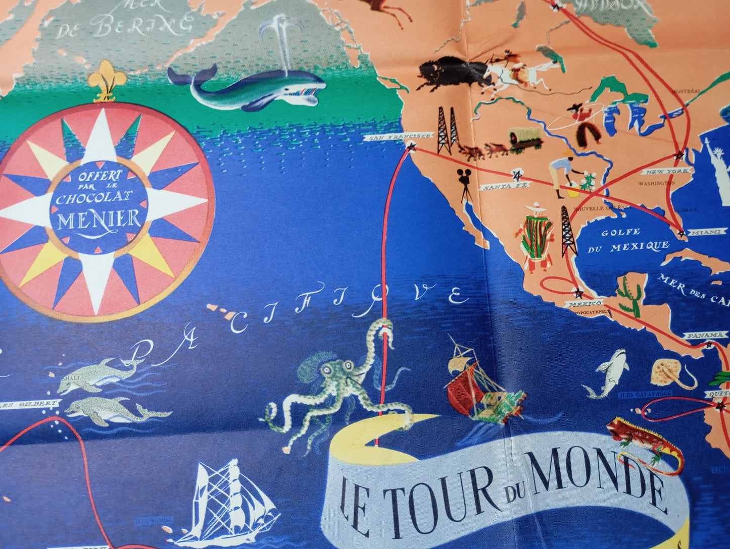 tour du monde carte picturale monde  old map pictorial map carte scolaire 